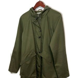 John & Jenn jacket, size Medium olive green and pink.